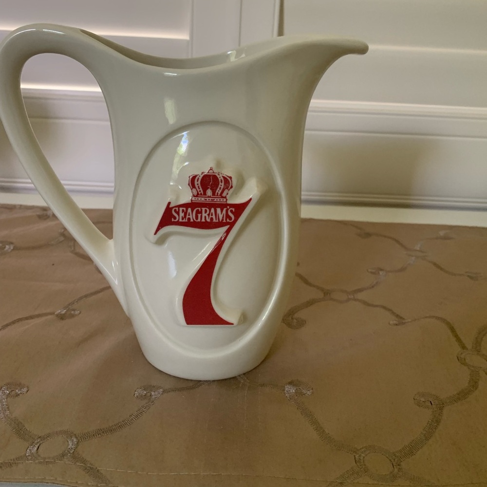Seagrams  seven vintage pitcher.